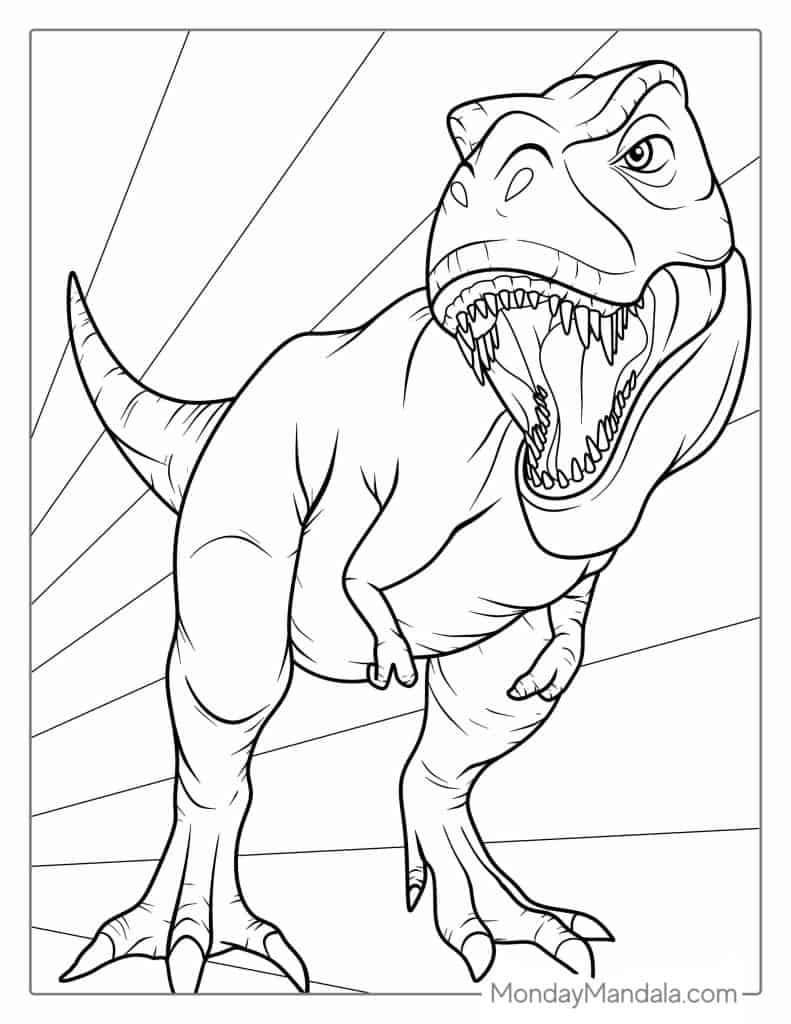 t rex coloring pages