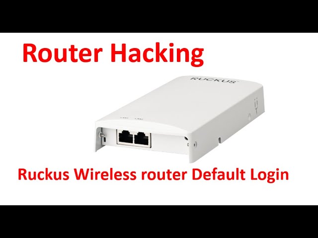 ruckus wireless default login