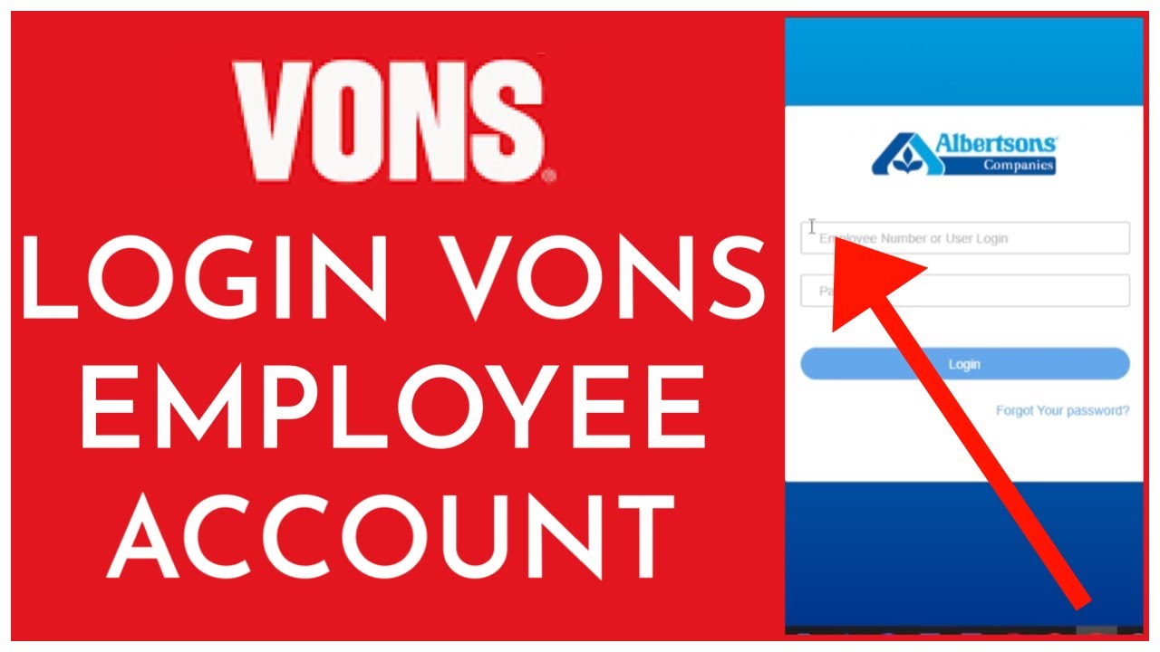 vons schedule login