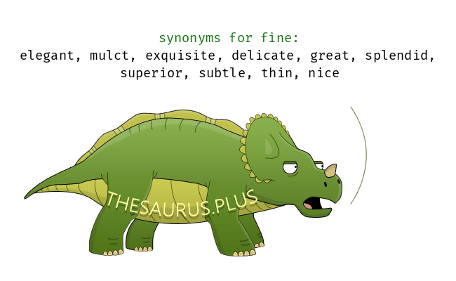 fine thesaurus