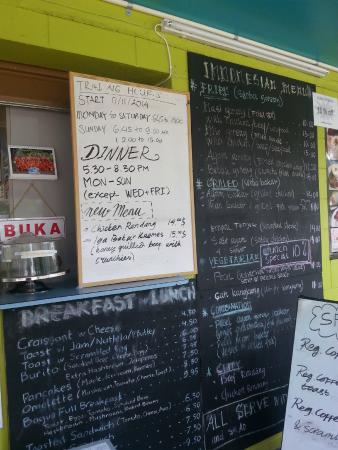 bagus cafe menu