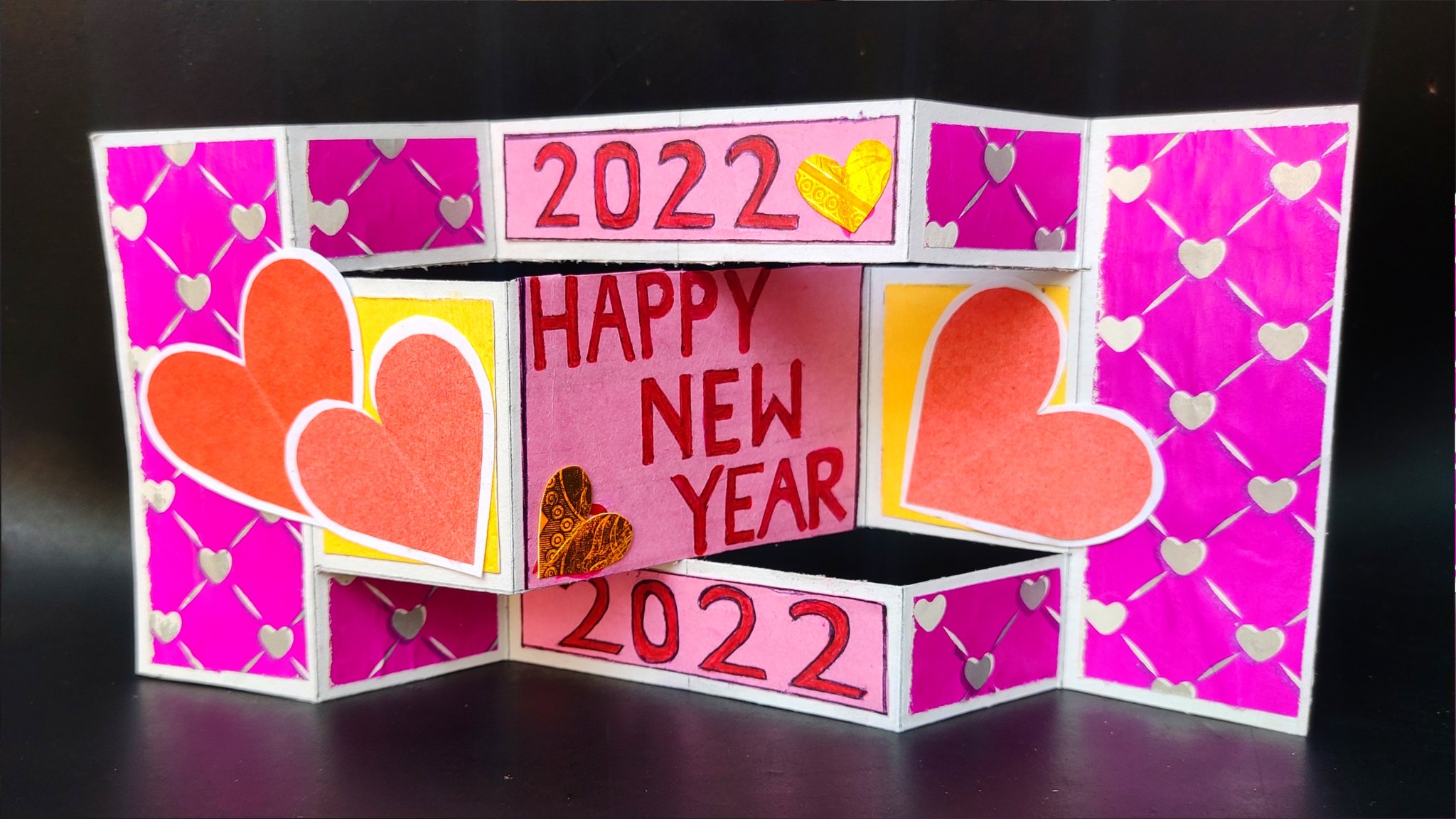 greeting card for new year 2022 handmade