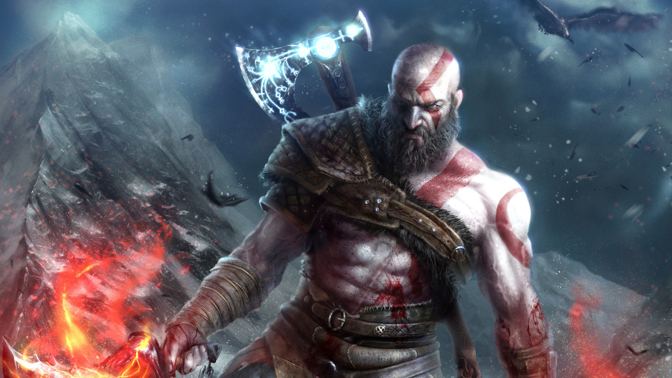 god of war 1366x768