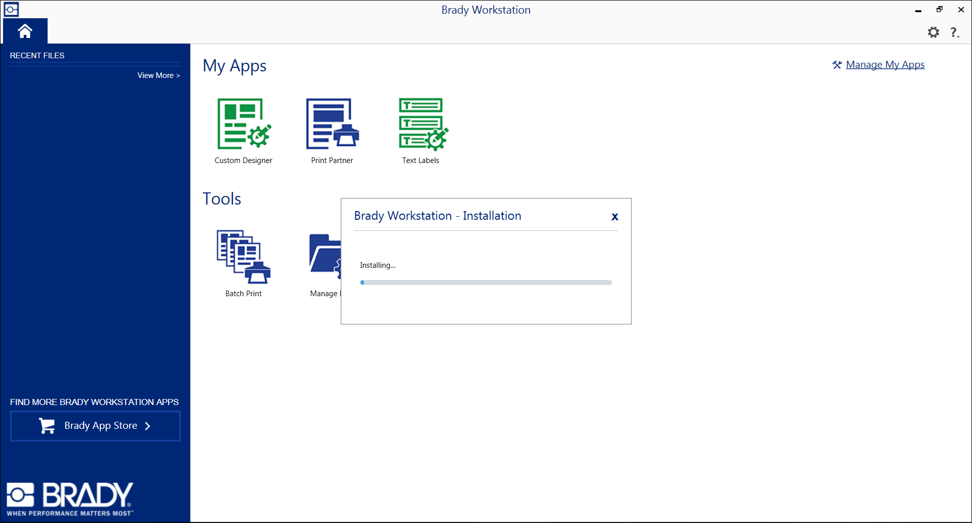 download brady workstation