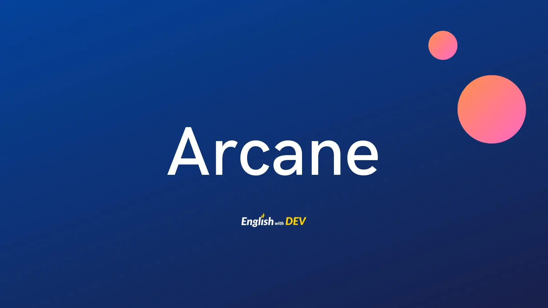 arcane meaning in tamil