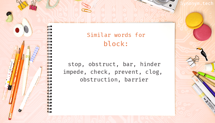 synonyms for block