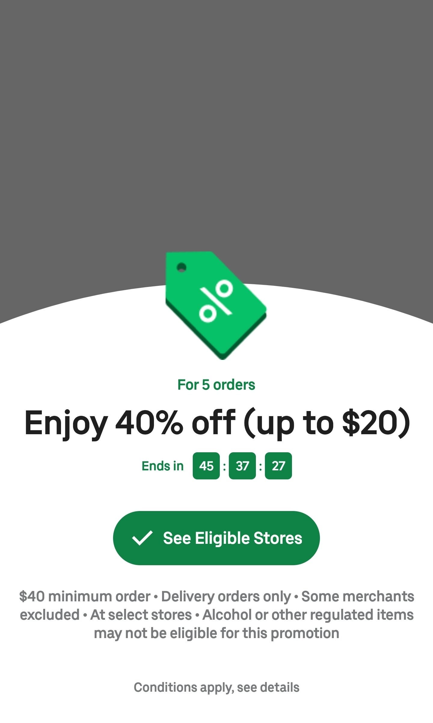 40 off uber eats canada