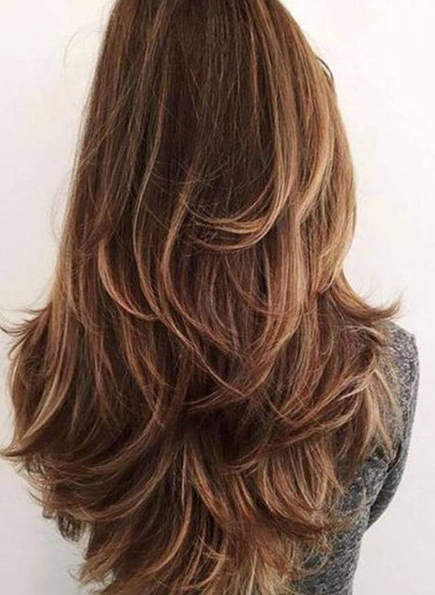 cortes de cabello largo en capas para mujeres