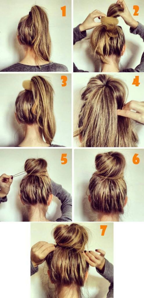 messy bun tutorial