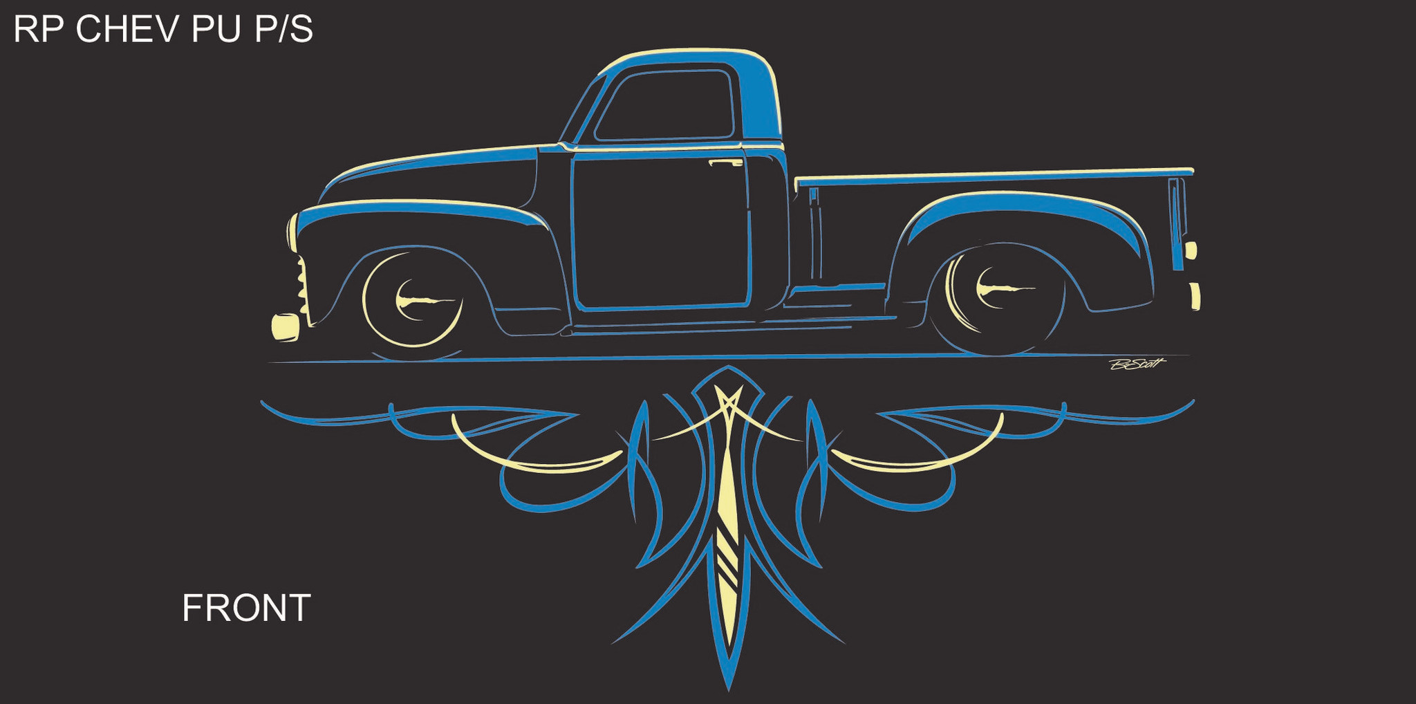 pinstripe truck