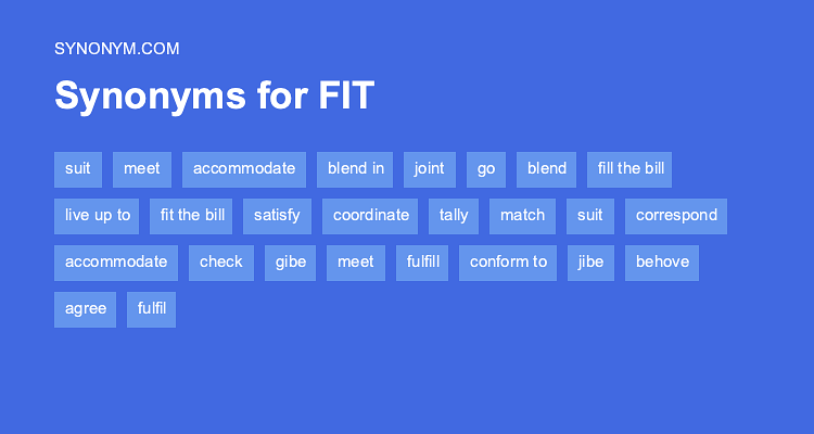 better fit synonym