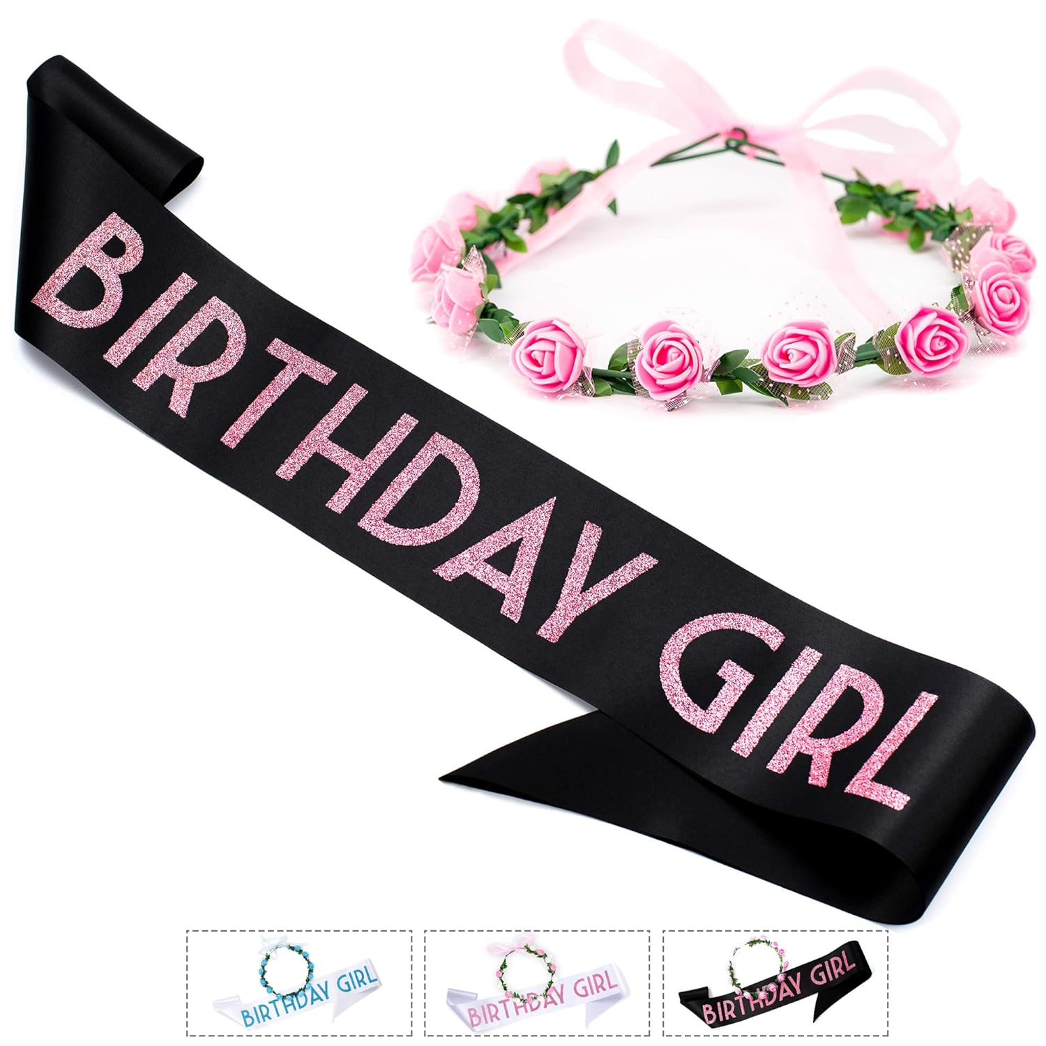 birthday girl sash