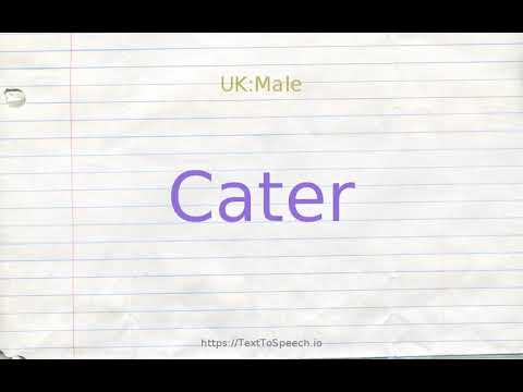 cater synonyms in english