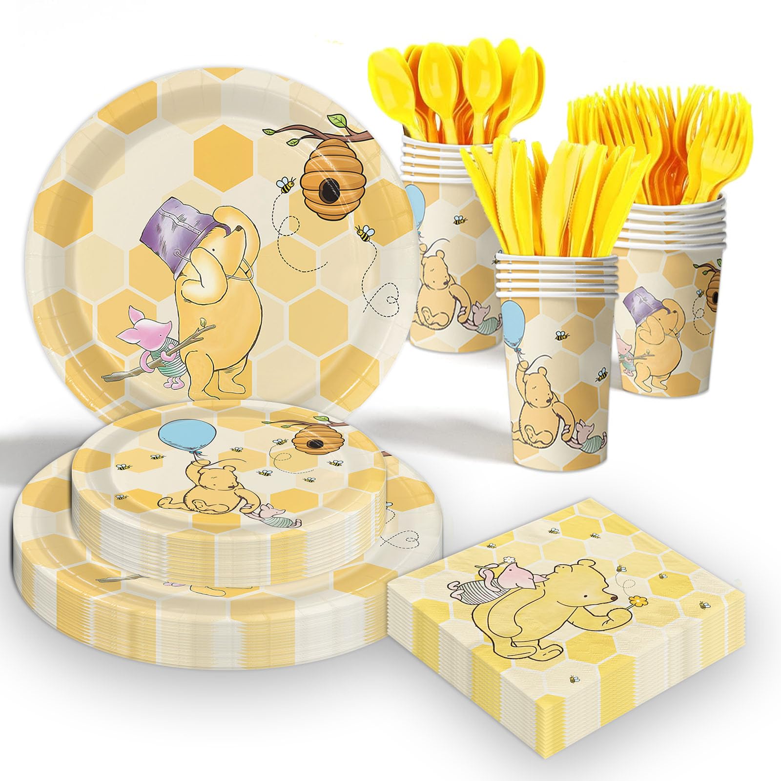 pooh bear plates