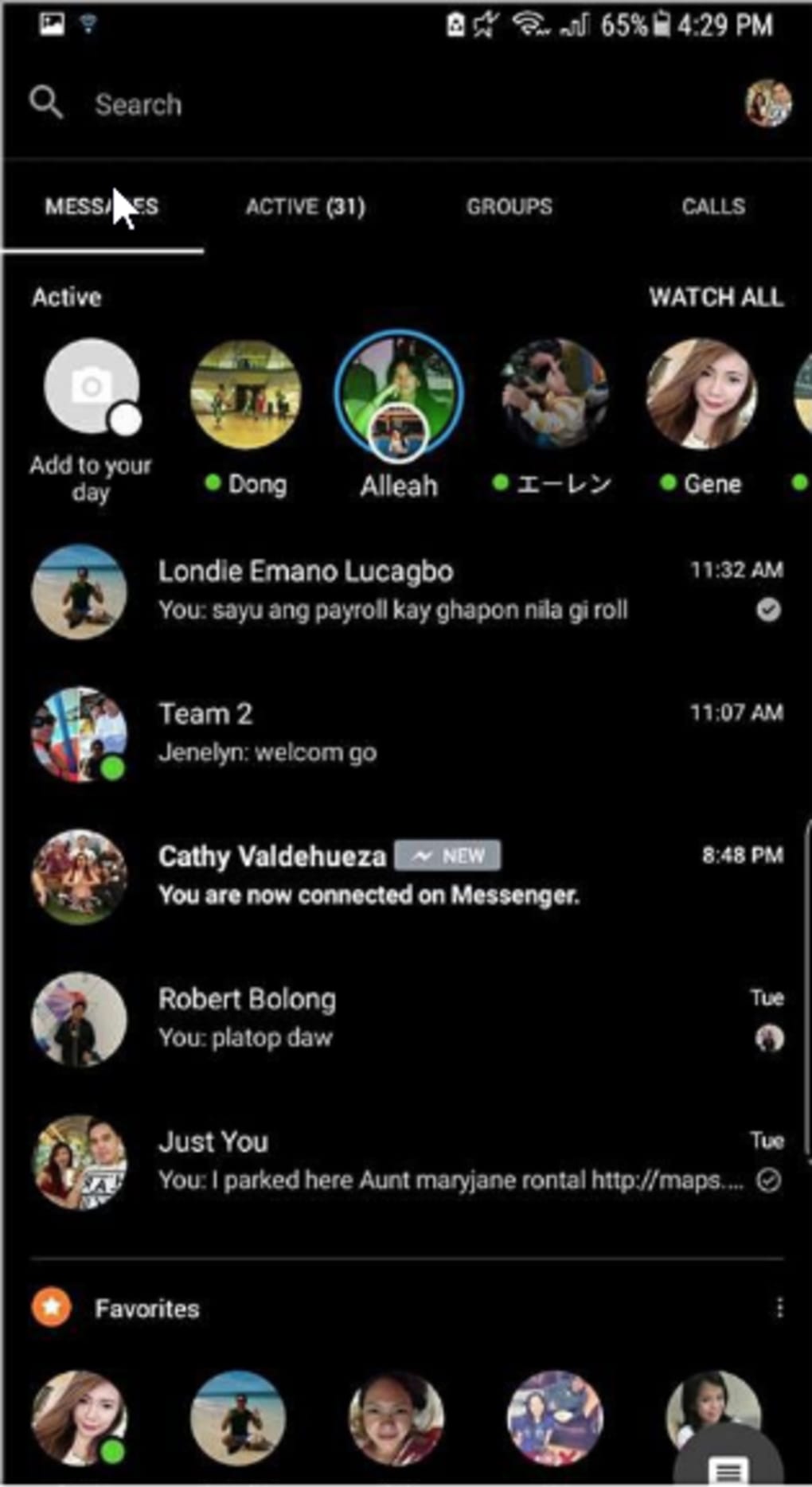 messenger black apk