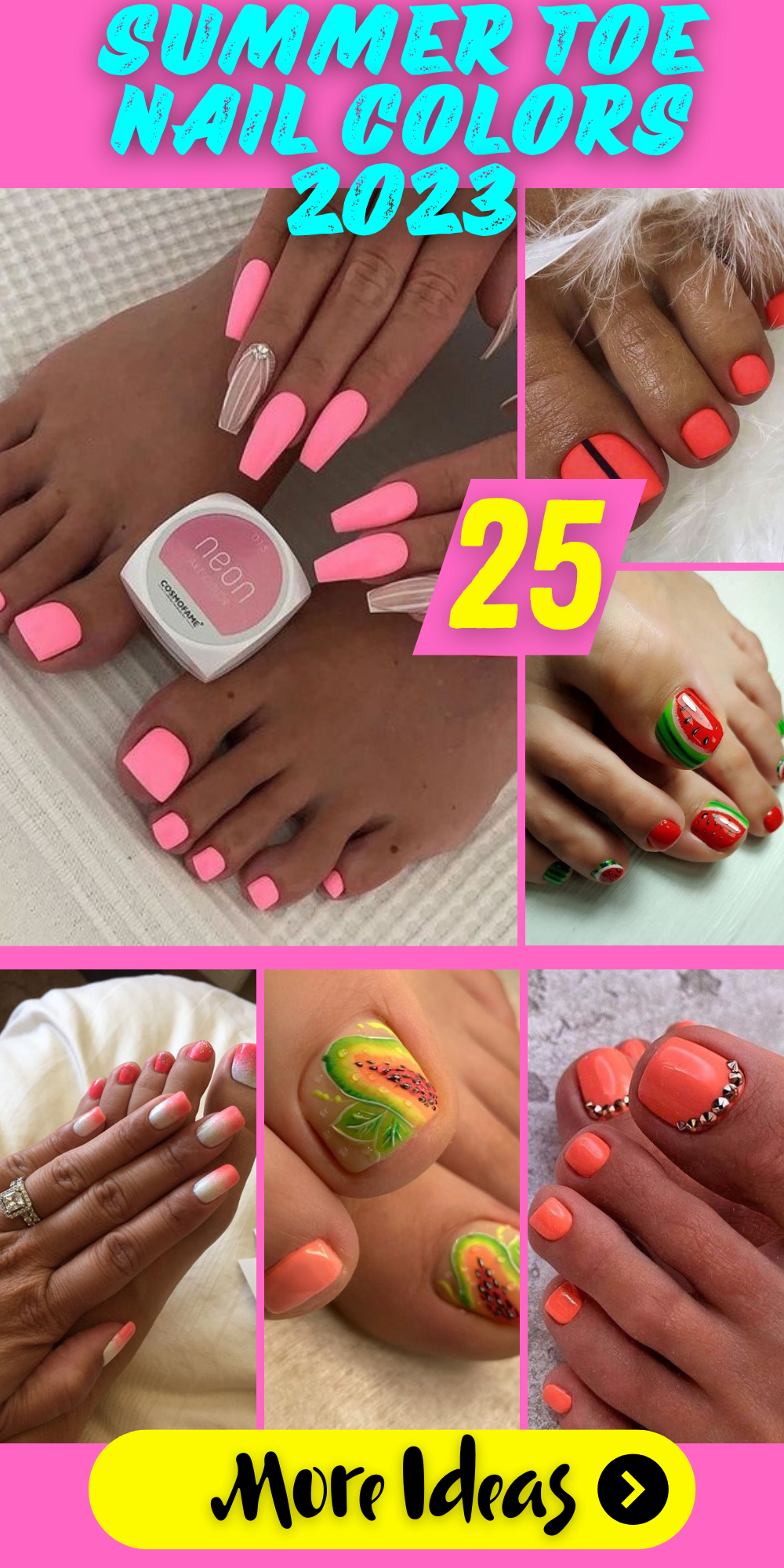 popular toe nail colours 2023