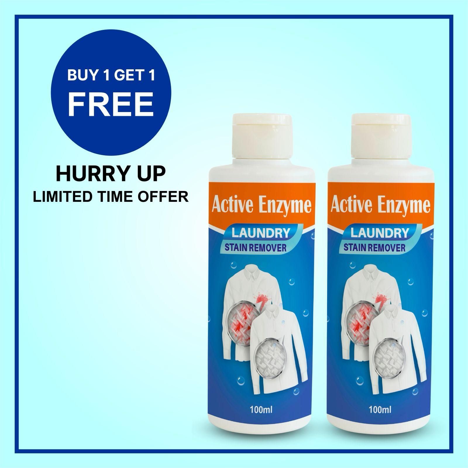 active enzyme laundry stain remover