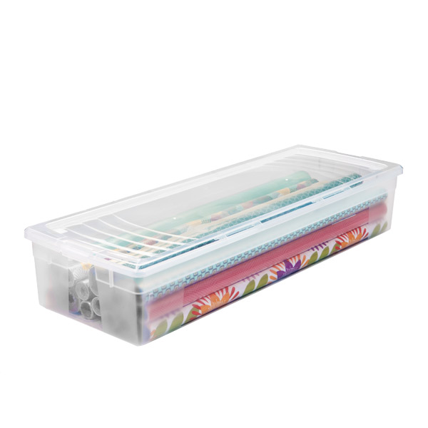 wrapping paper storage bin