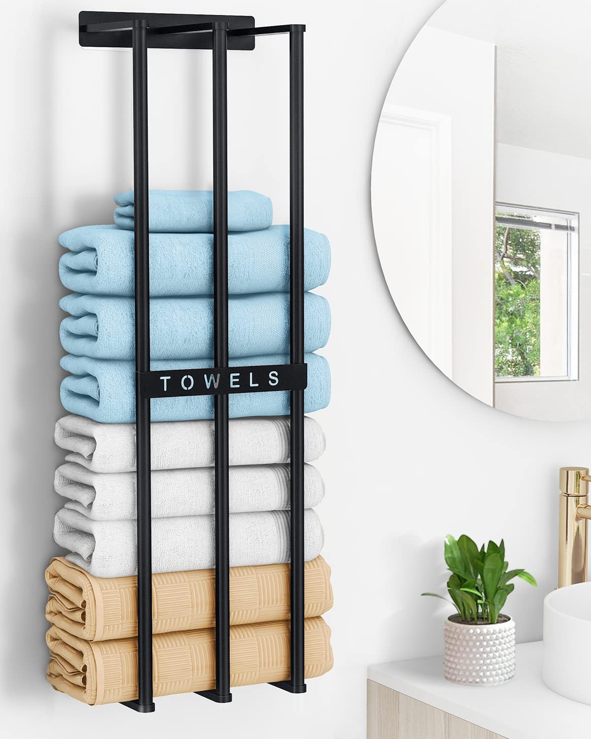 wall storage for towels