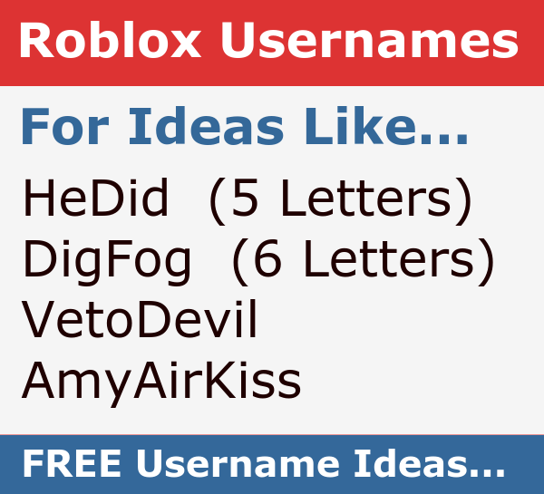 roblox username generator