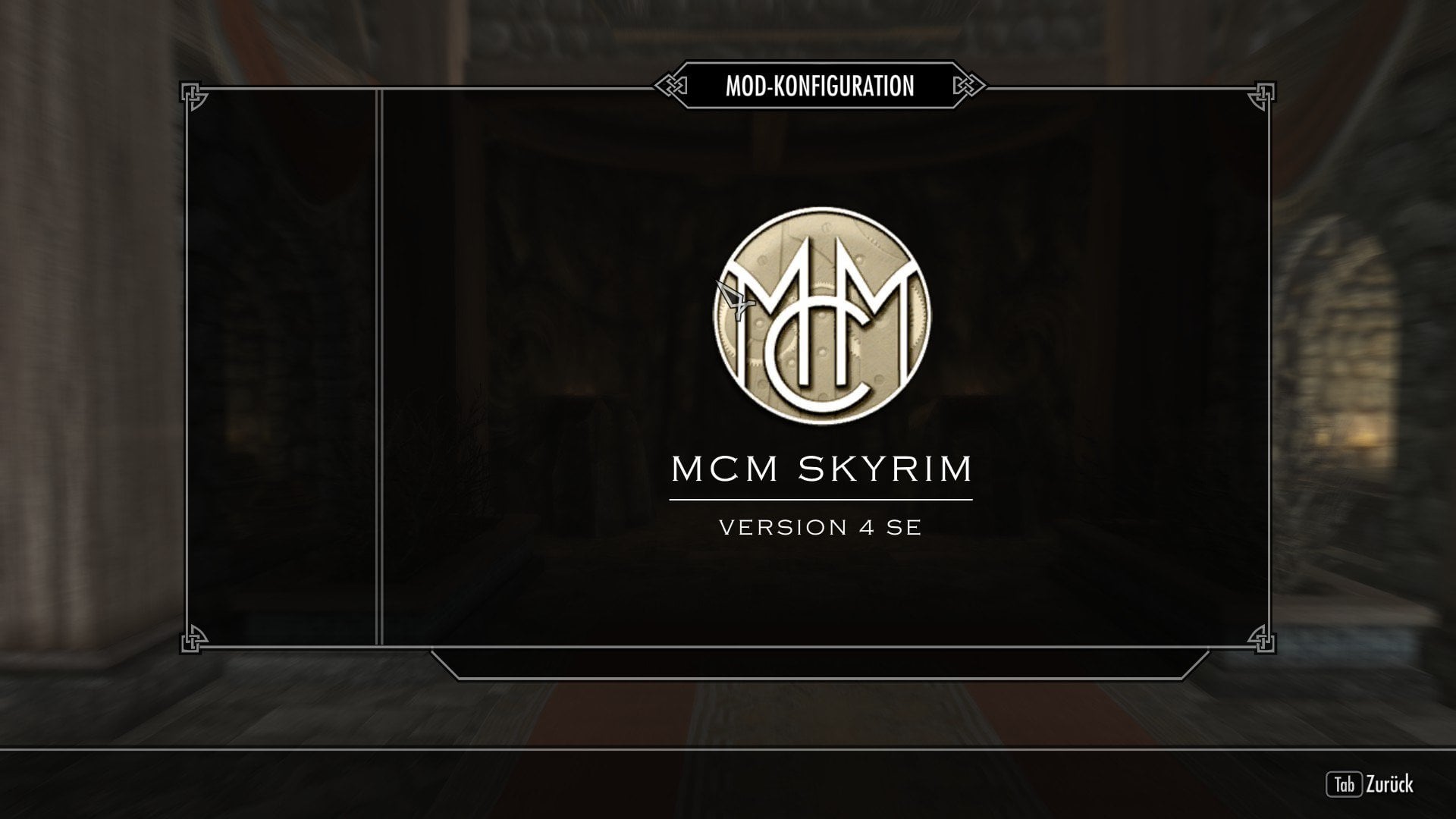 skyrim mod configuration menu