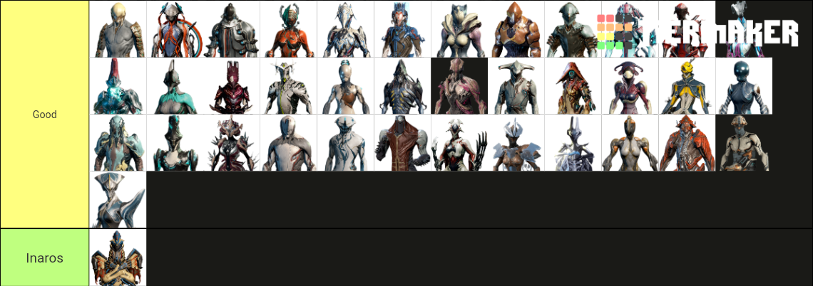 warframe tenno tier list