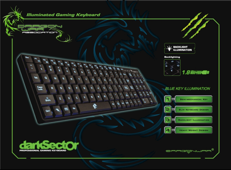 dragon war keyboard dark sector