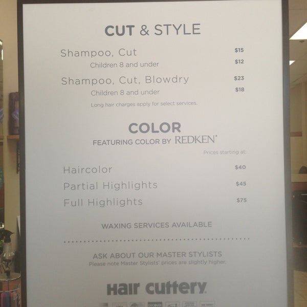 hair cuttery prices for seniors