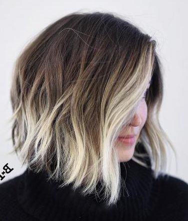 medium length hair with ombre