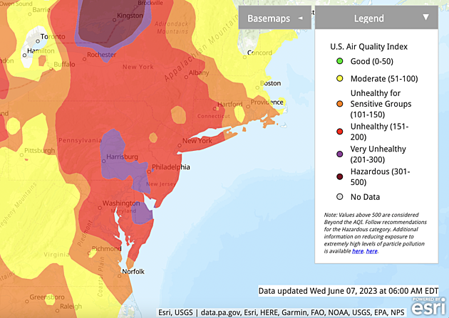 air quality sayreville nj