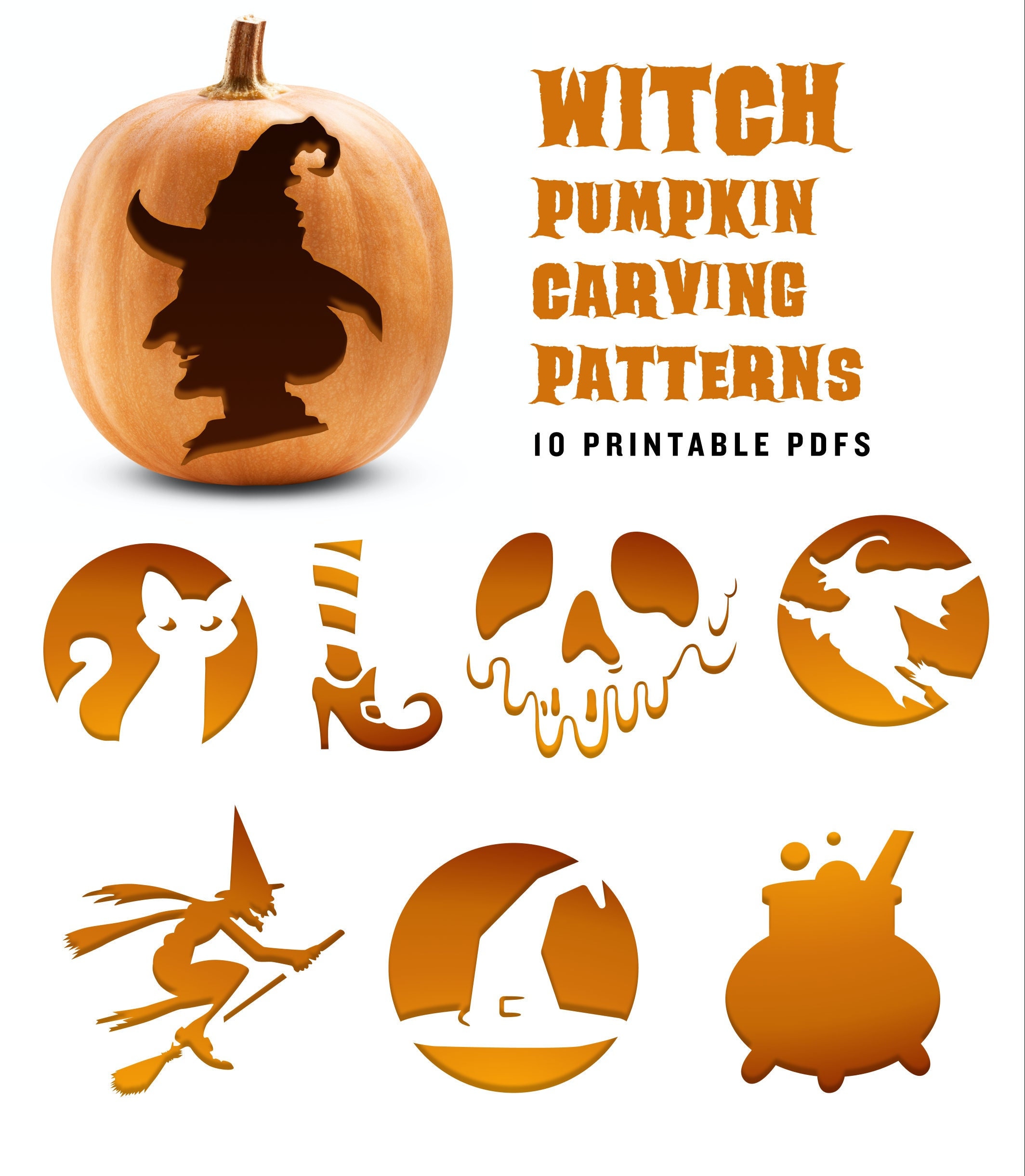 pumpkin witch templates