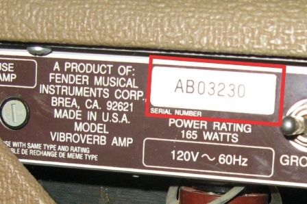 fender amp serial numbers