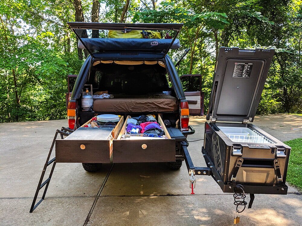 truck bed sleeping platform