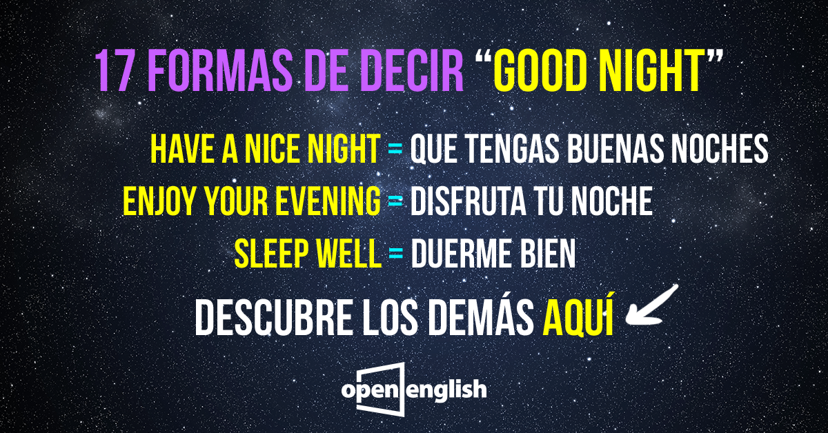 buenas noches traductor