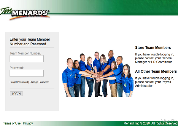 tm menards employee login