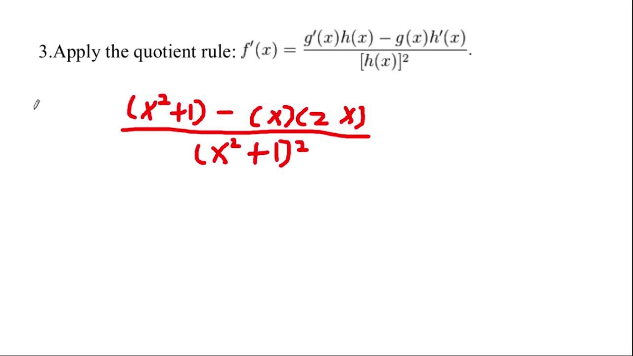 1 1 x 2 derivative