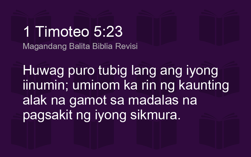 1 timothy 5 23 tagalog