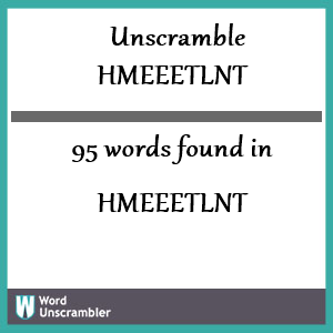 unscramble these letters