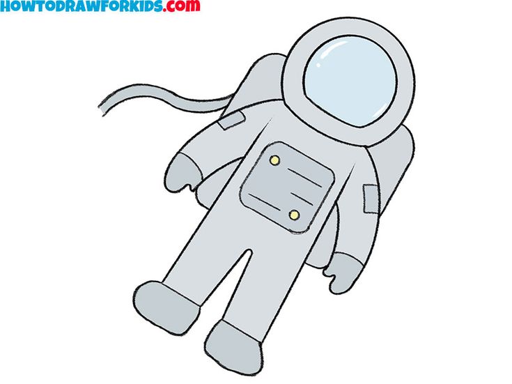 simple astronaut drawing