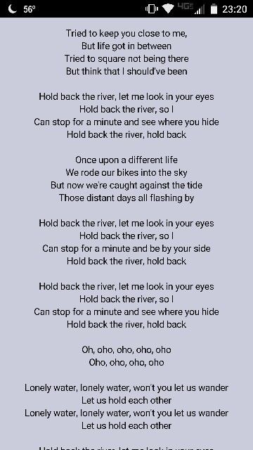 the river lyrics