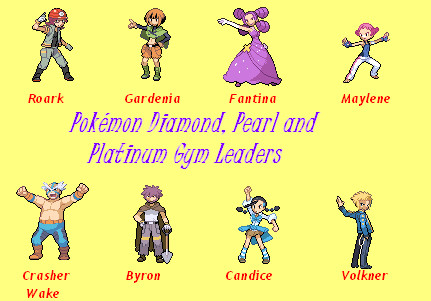 pokemon platinum gym leaders