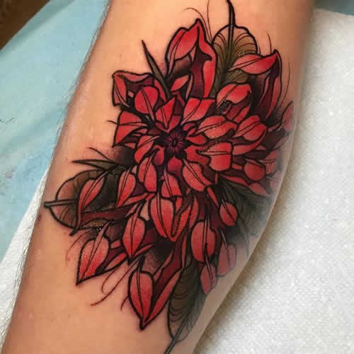 chrysanthemum flower tattoo meaning