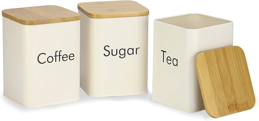 amazon tea coffee sugar canisters