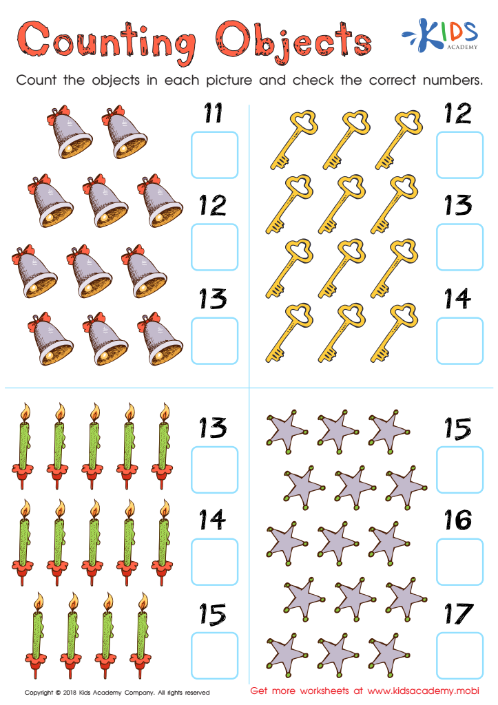 11-20 numbers worksheets