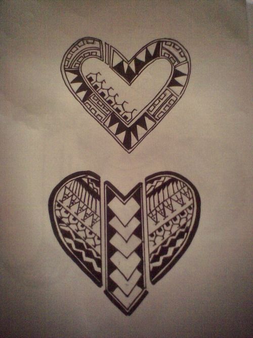 hawaiian heart tattoo