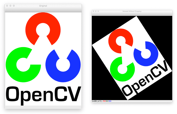 opencv rotate image