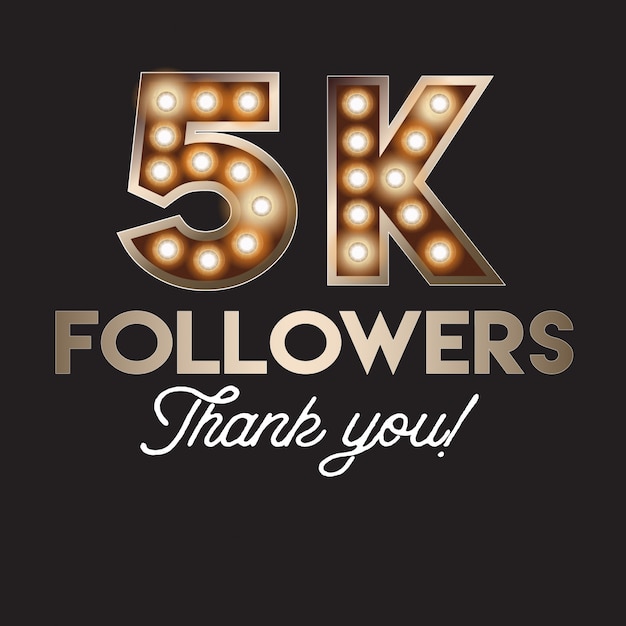 5k followers thank you