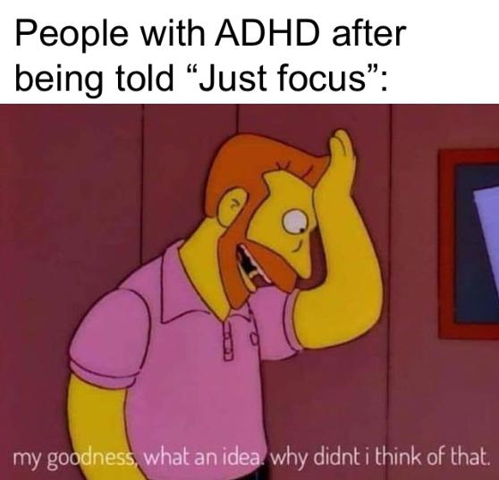 adhd meme funny