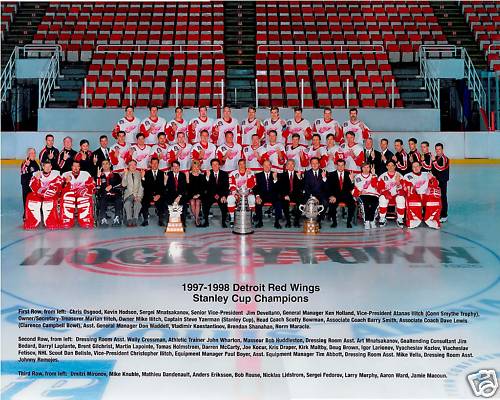 1998 detroit red wings roster