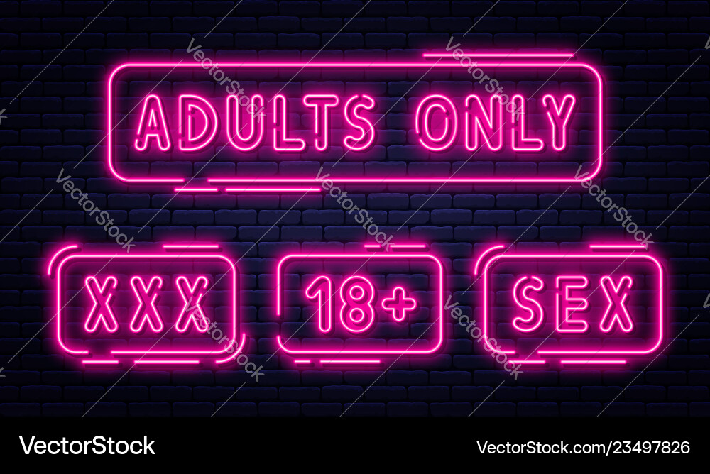 sexual neon signs